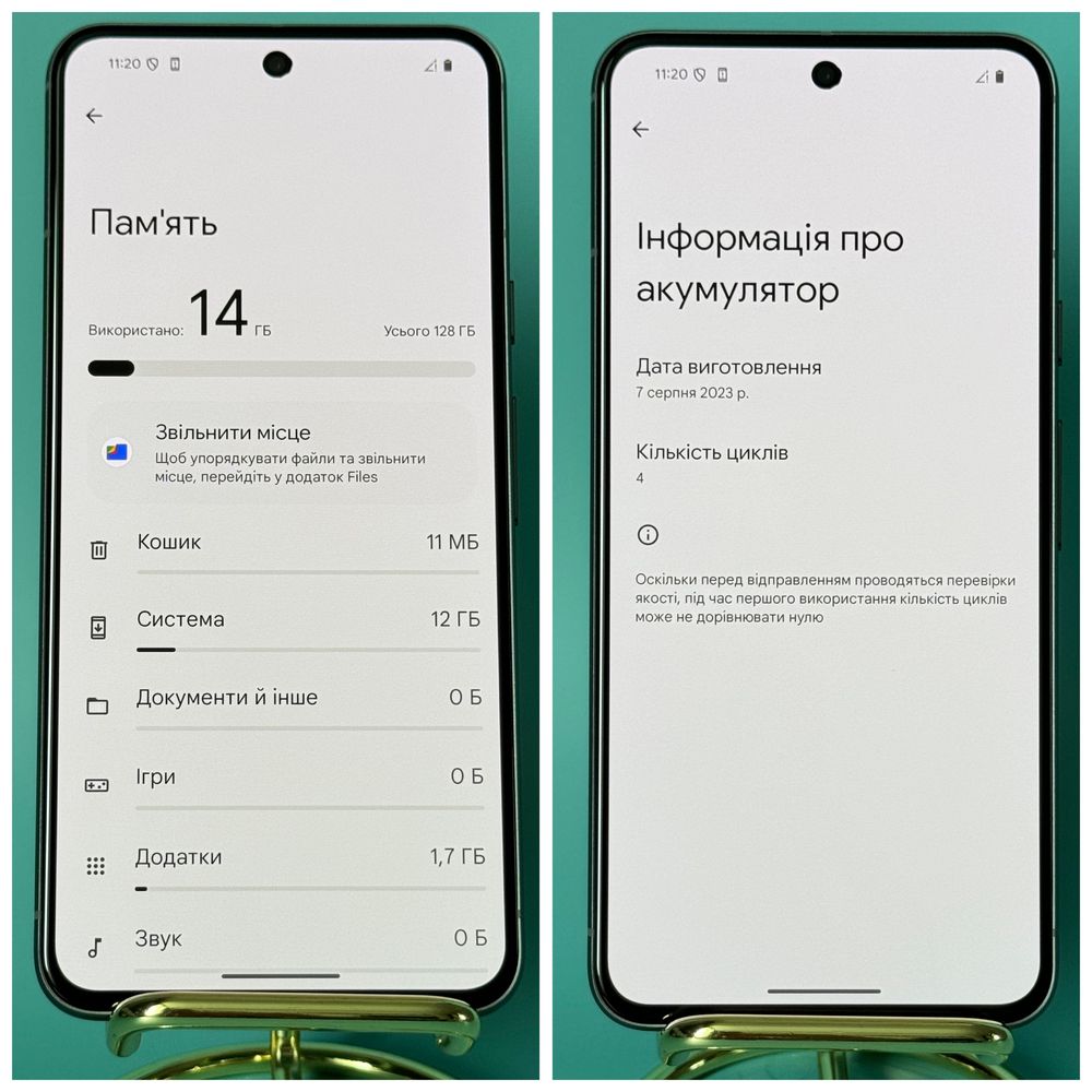 Смартфон Google Pixel 8 8/128GB 2 Sim ЦИКЛІВ:4 Hazel (527)