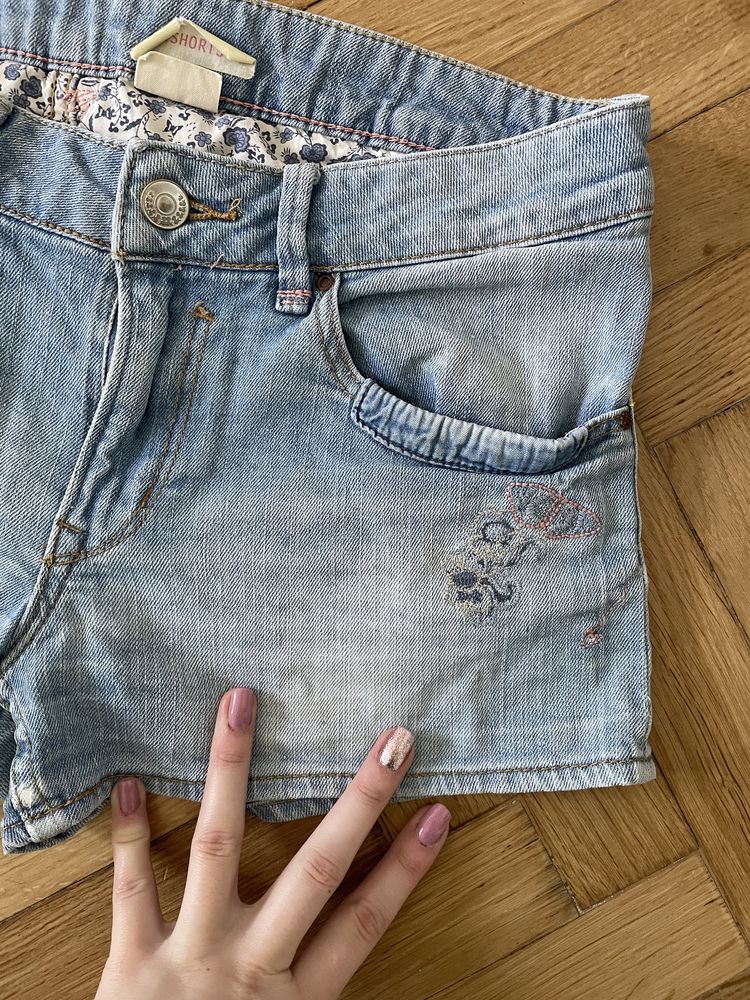 Krótkie spodenki jeansowe 170 H&M
