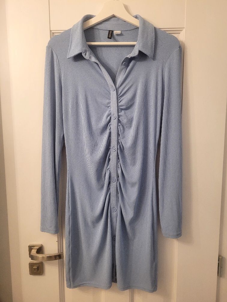 H&M* Dżersejowa sukienka z kolnierzykiem*M