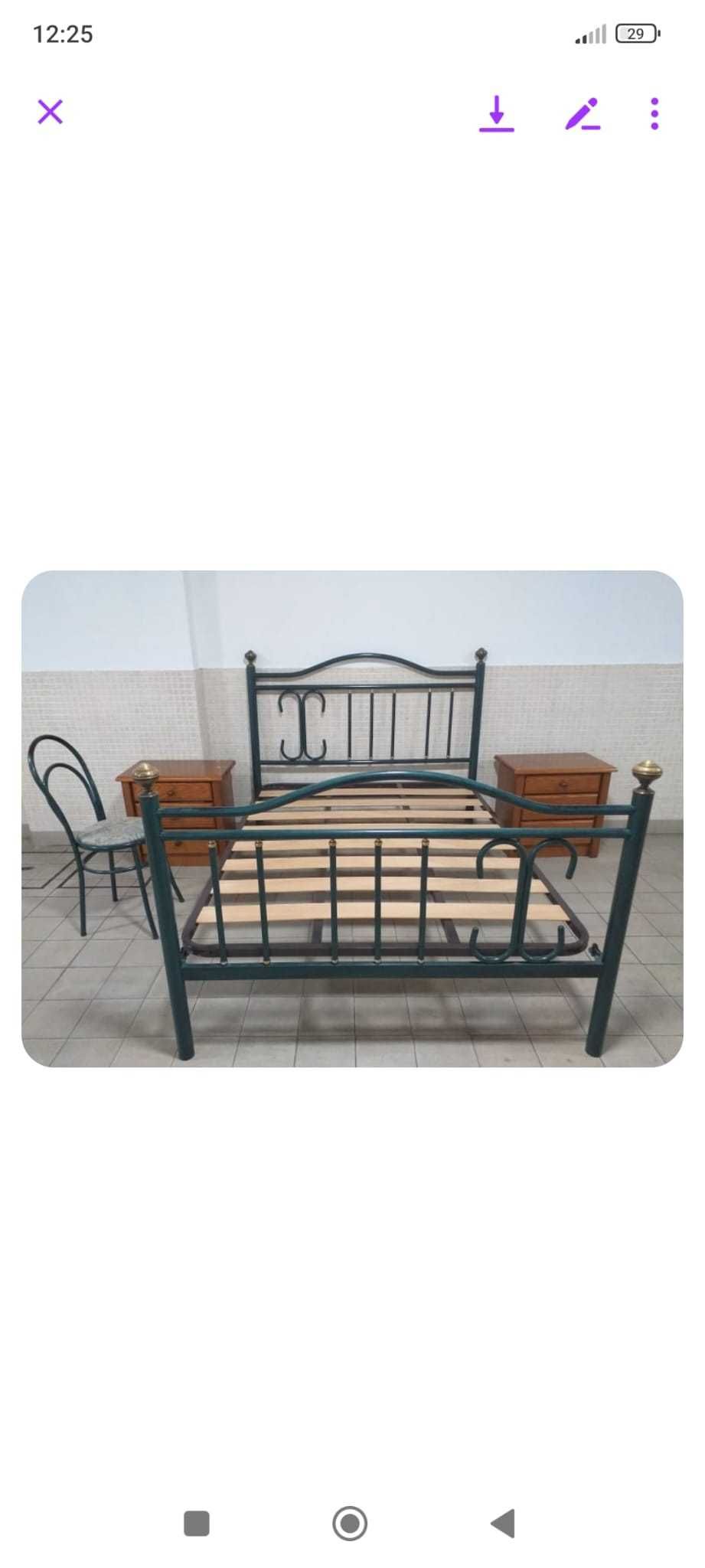 Cama de casal em ferro
