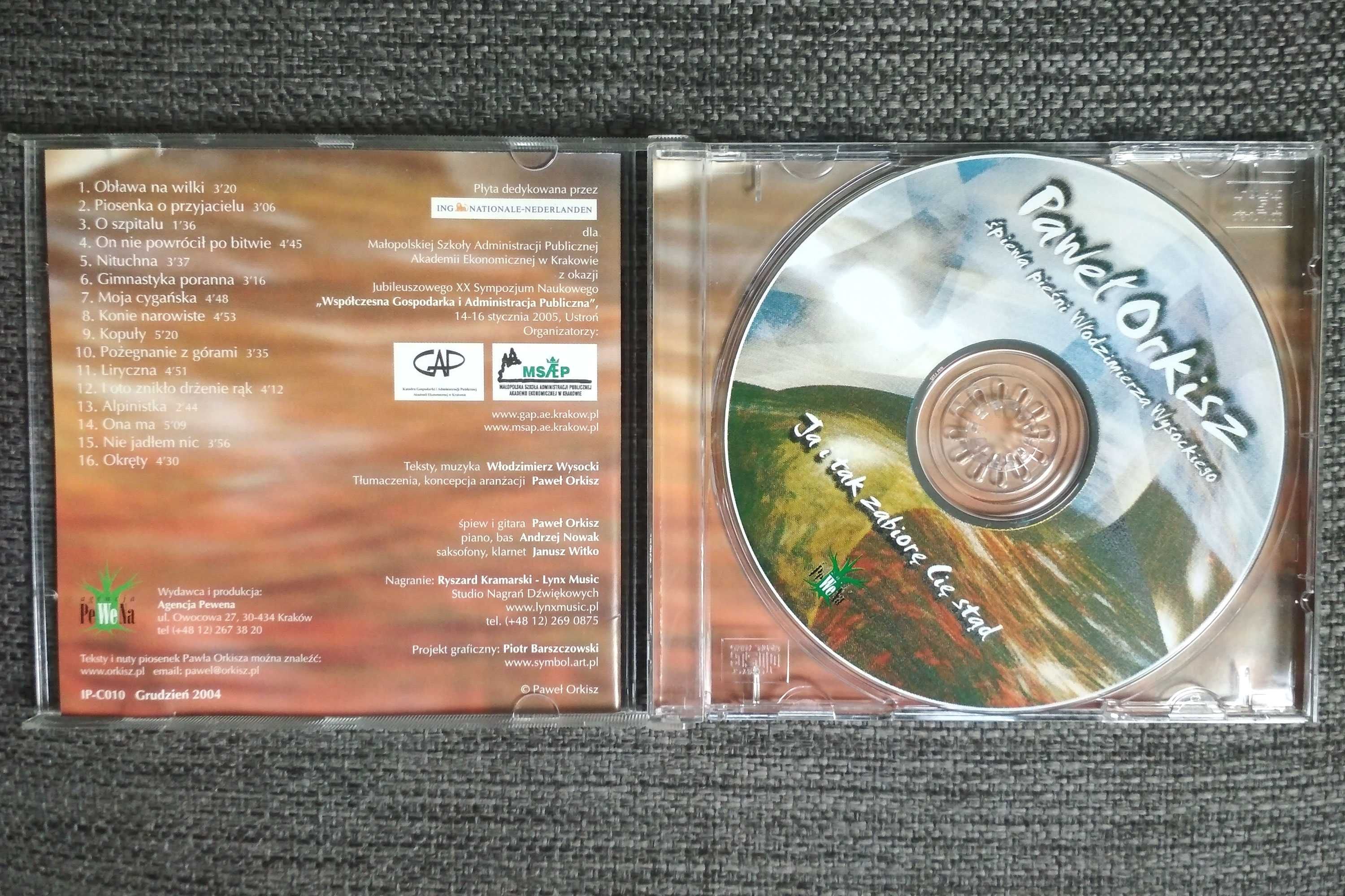 Paweł Orkisz - Ja i tak zabiorę Cię stąd (CD)