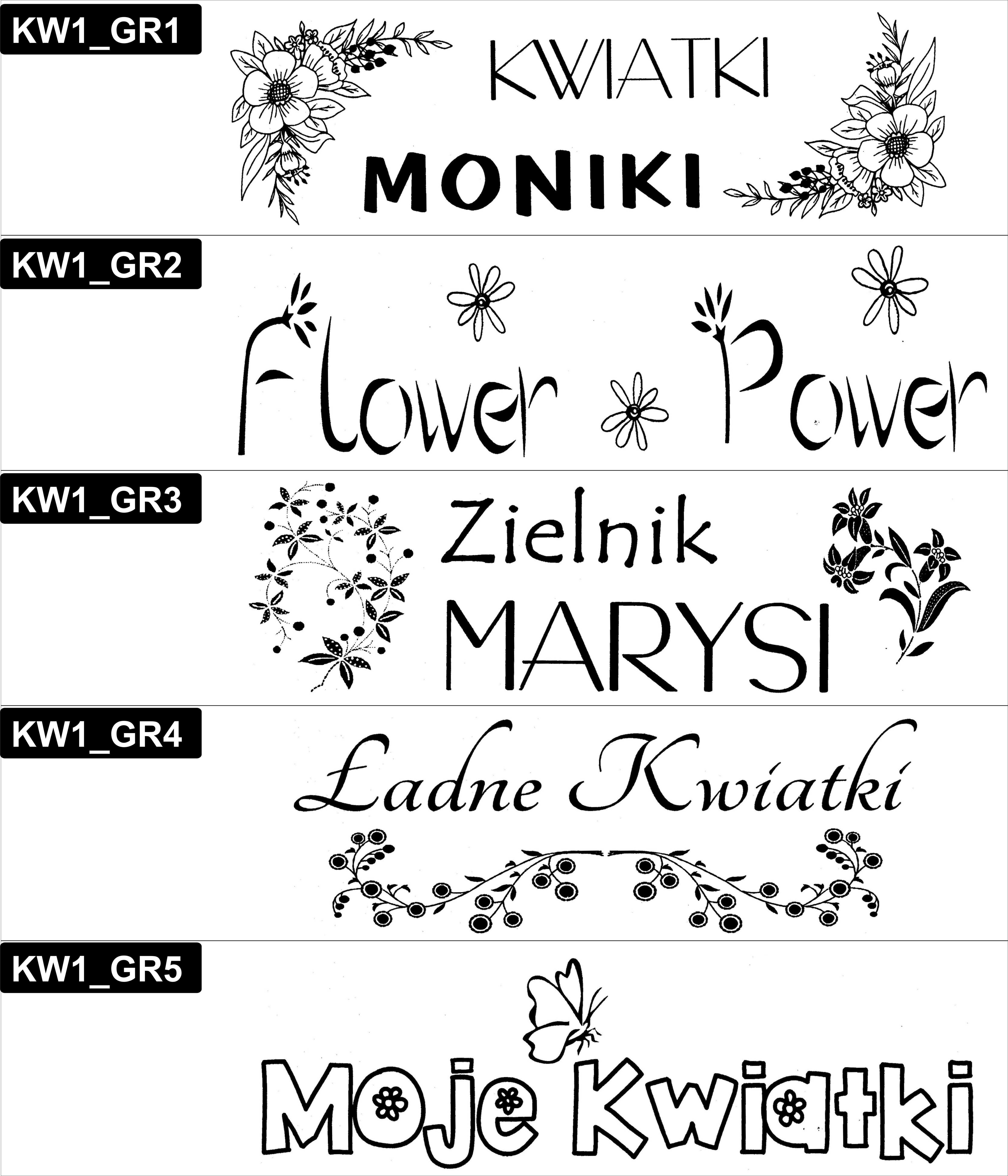 Kwietnik z donicami na kwiaty, drabinka na kwiaty z grawerem 80x40