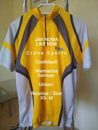 Crane  Sports  Oddychającą koszulka rowerowa z CoolMax, Uniseks, XS-M