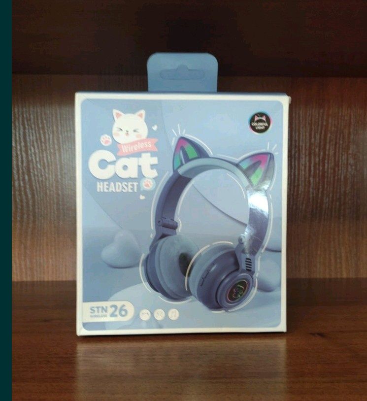 Беспроводные Bluetooth наушники Кошачьи ушки STN-26 Cat Ear