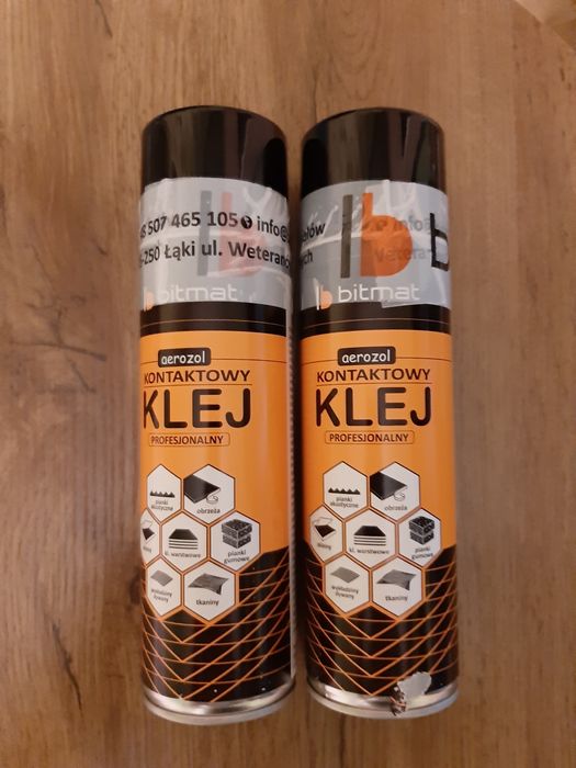 Klej kontaktowy w sprayu 500ml zestaw 2 sztuk