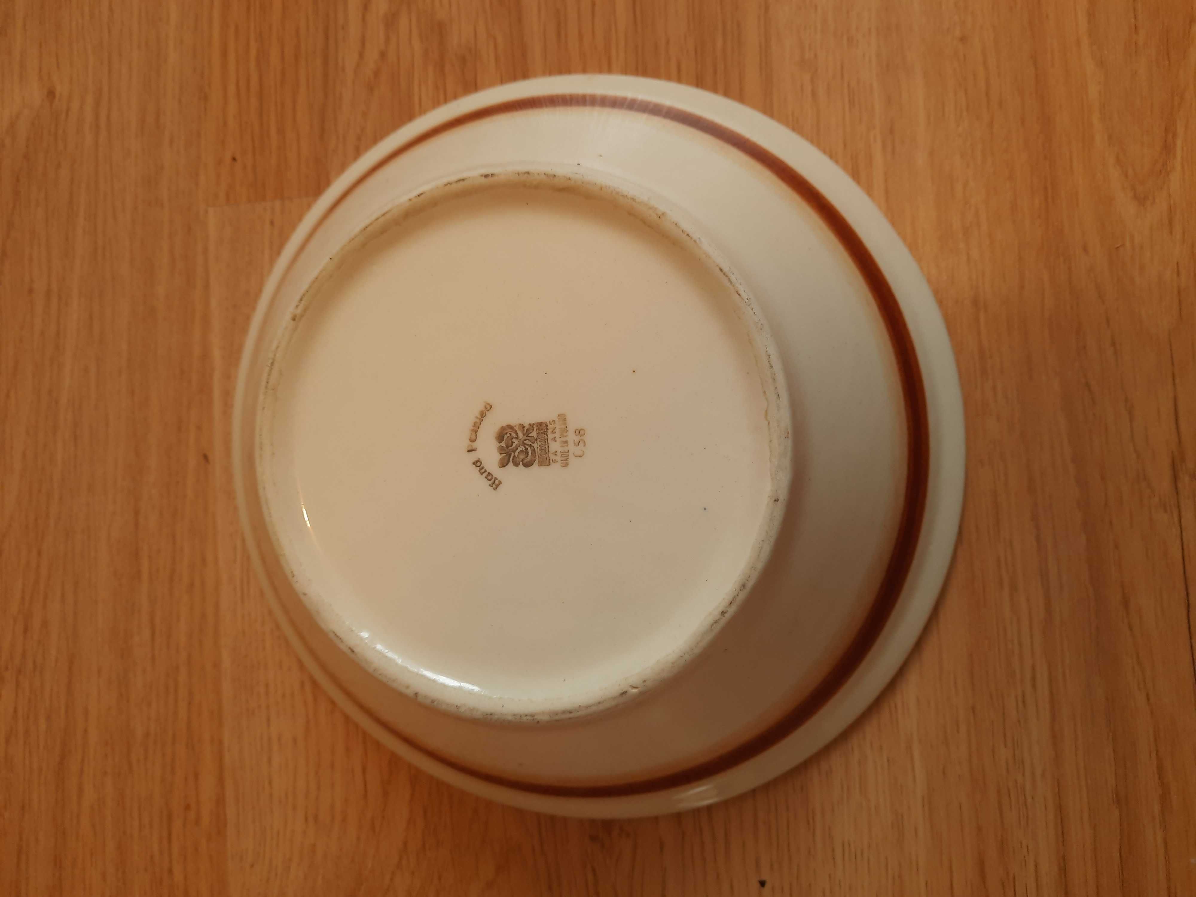Ręcznie malowana kultowa porcelana prl, fajans Włocławek ,Koło