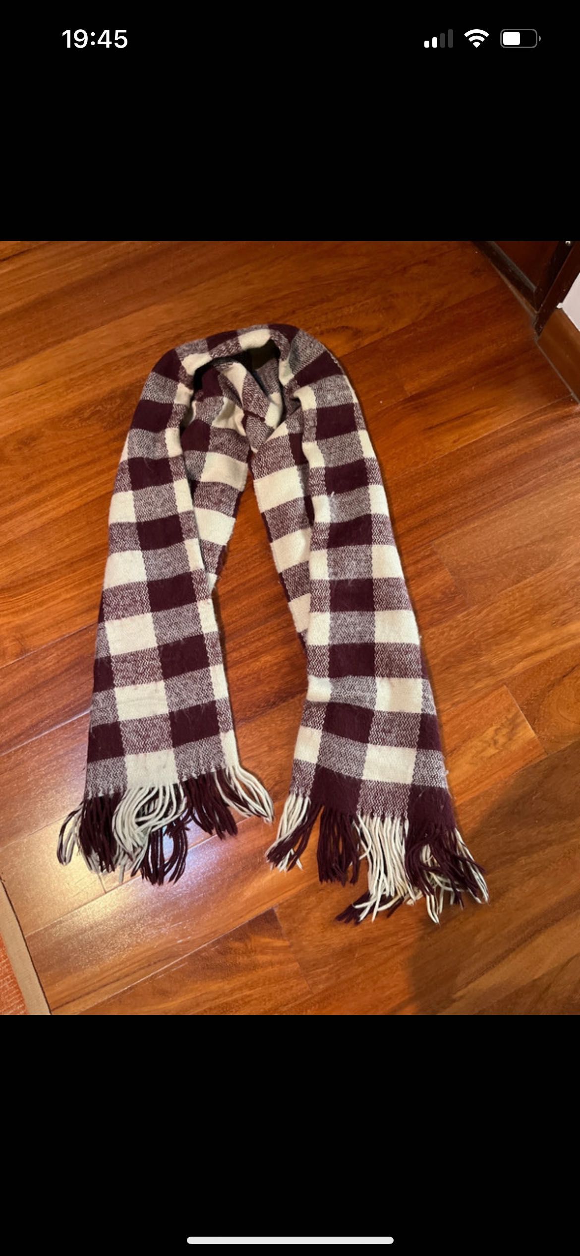 Cachecol Zara castanho/ cachecol Springfield Bordeaux
