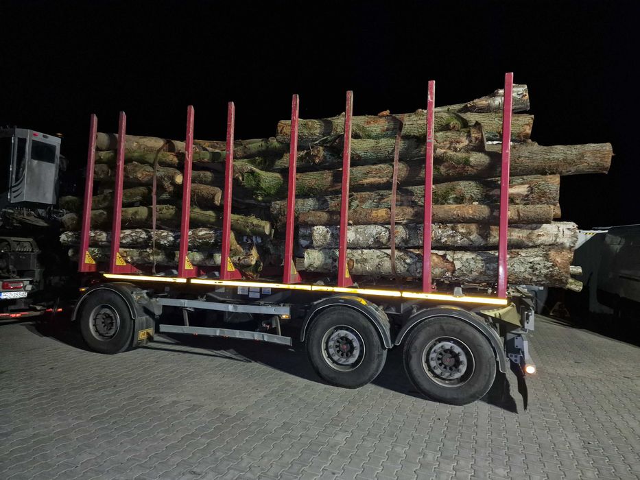 Drewno opałowe w kłodzie MIX Jesion brzoza osika lipa topola klon