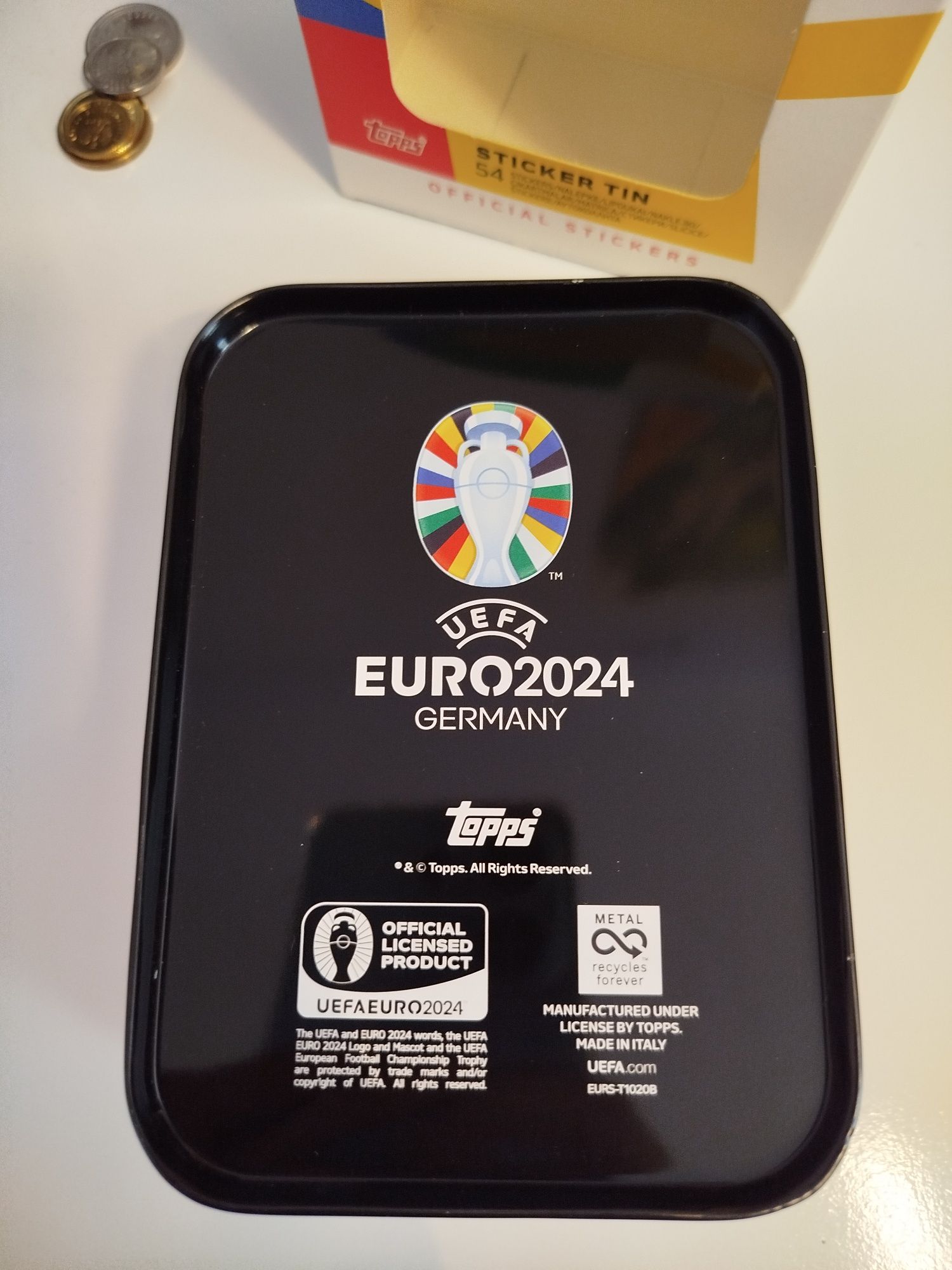 Puszka na naklejki EURO 2024 Topps