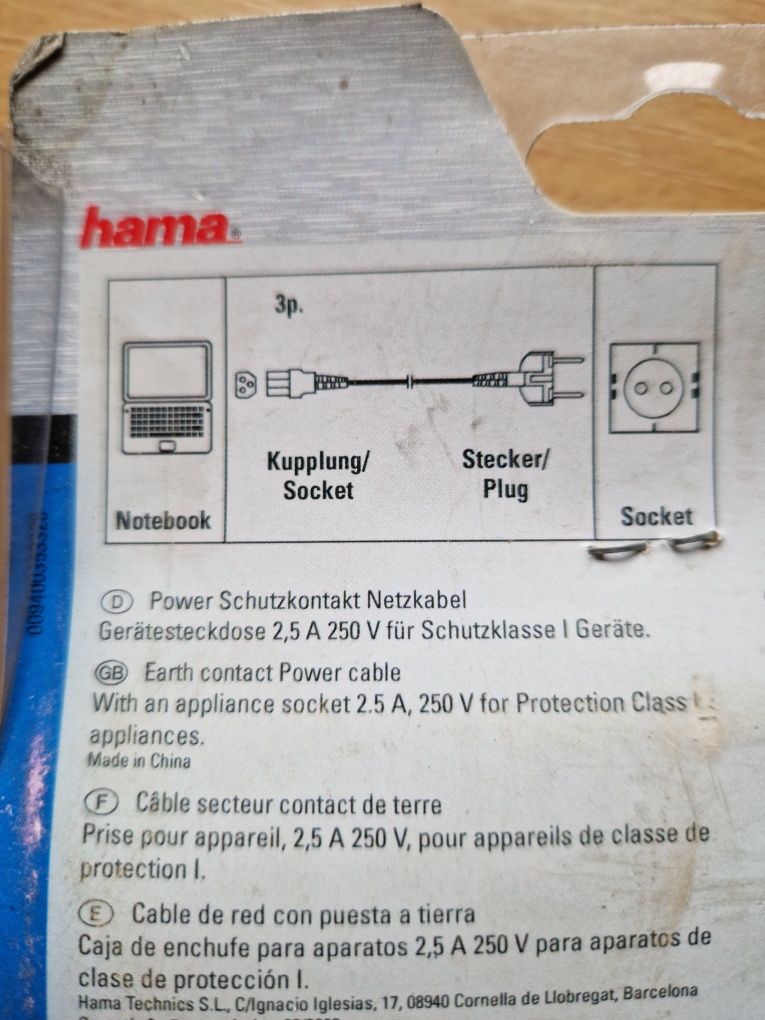 Kabel do laptopa 3pi