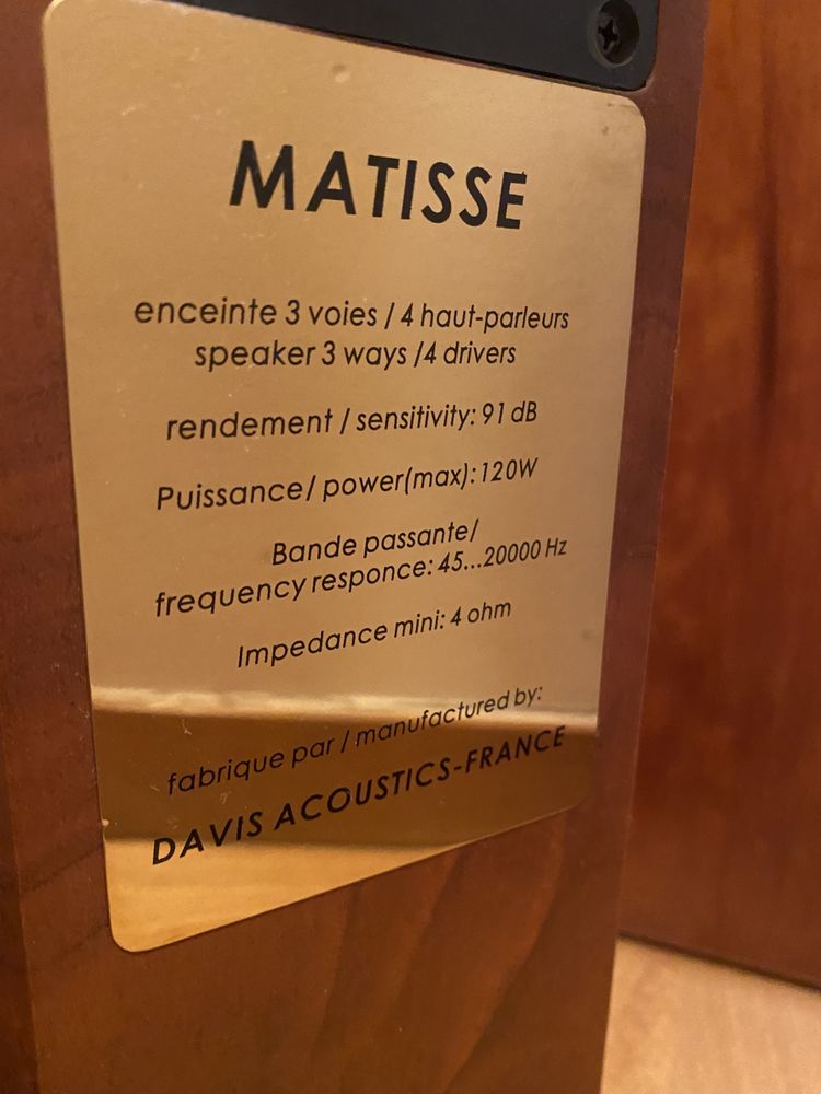 Colunas Davis Acoutics Matisse