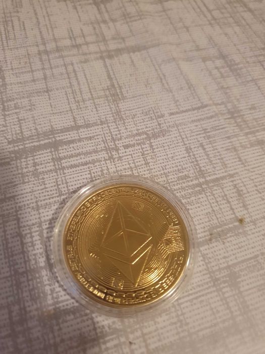 Nowa Moneta medal złota Ethereum sprzedaż albo zamiana na cos.