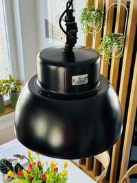 Lampa magazynowa w stylu loftowym czarna 47 cm średnicy