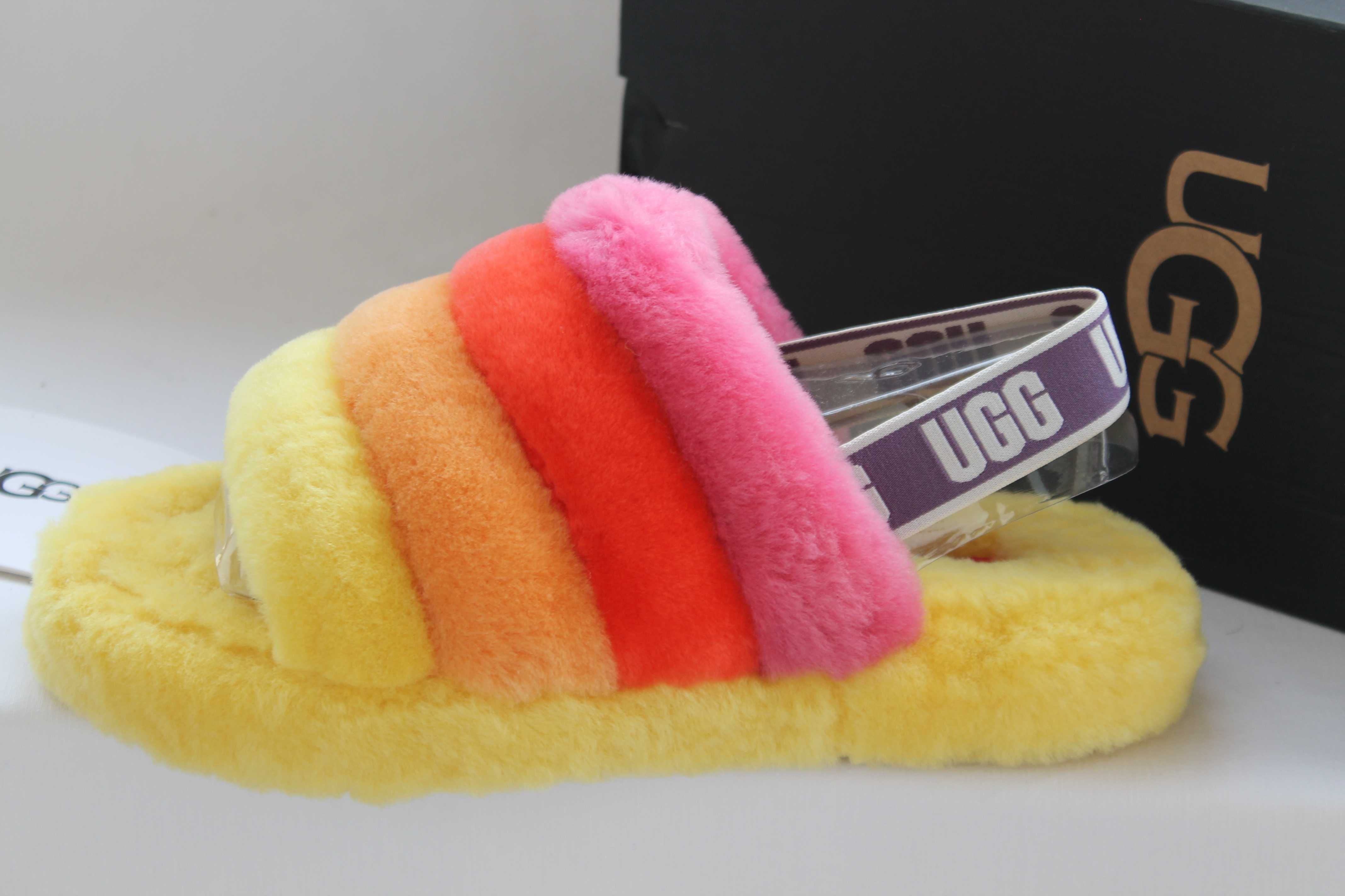 UGG Girl´s Fluff Yeah Slide, USA_6 Big Kid M_EUR38_устілька-25 см