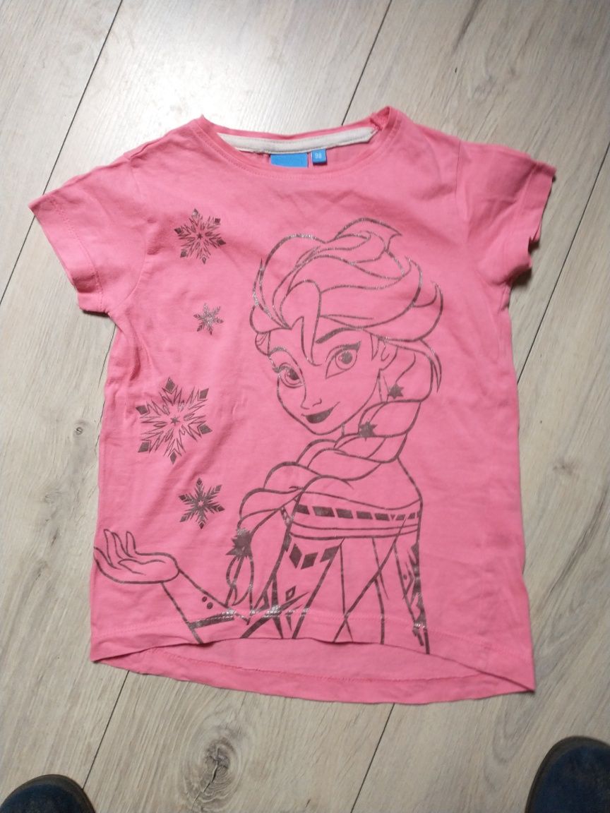 Bluzka t-shirt koszulka na krótki rękaw dla dziewczynki rozm 98 Elsa