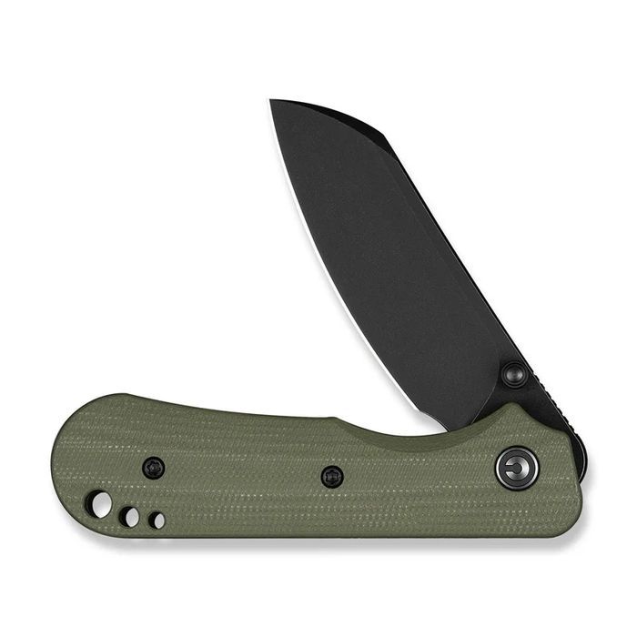 Nóż składany Civivi Crabby OD Green G10, Black Stonewashed 14C28N by