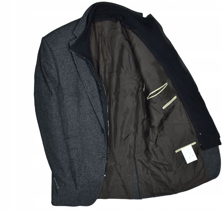 Carl Gross Wełniana Marynarka Z Odpinana Plisą 106 44 Long