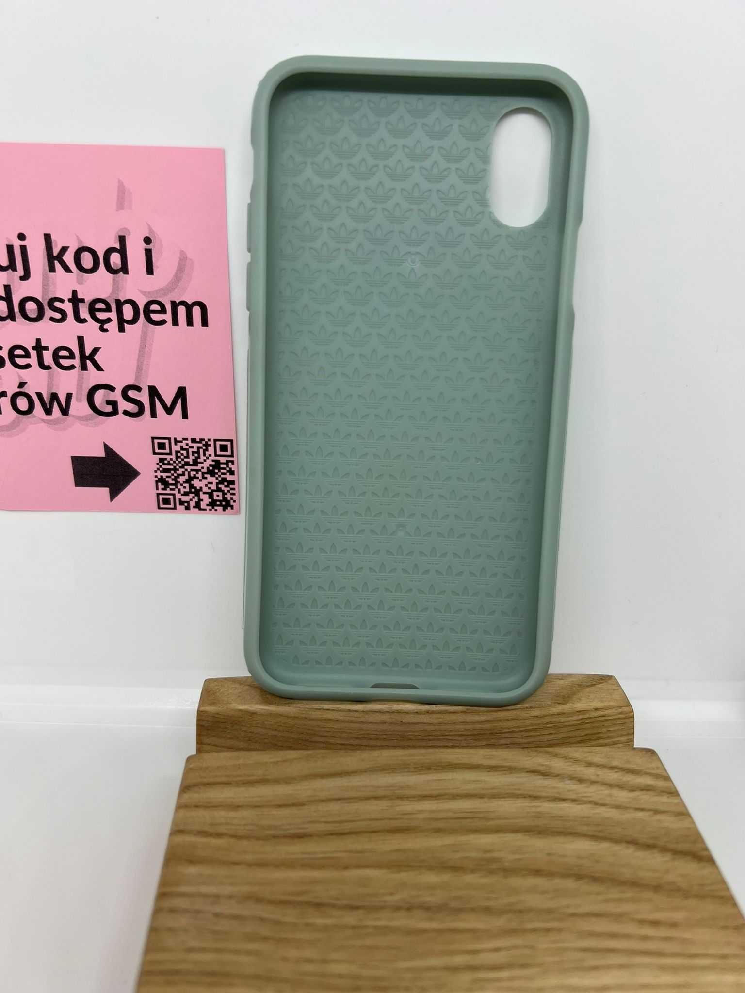 Etui Adidas Moulded Canvas Case iPhone X/XS - zielony