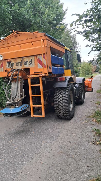 JCB FASTRAC Traktor Ciągnik Rolnicz ODŚNIEŻANIE Pług Solarka Piaskarka