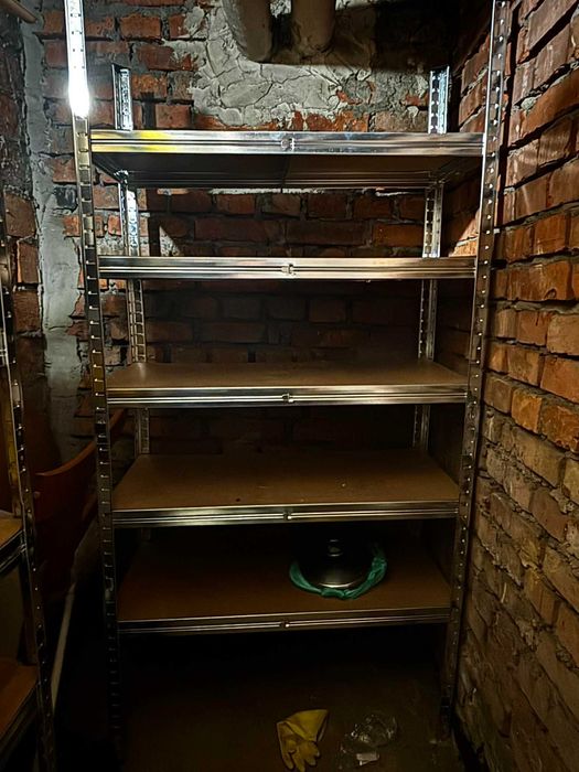 REGAŁ MAGAZYNOWY metalowy biurowy do piwnicy garażu biura 180x90x30