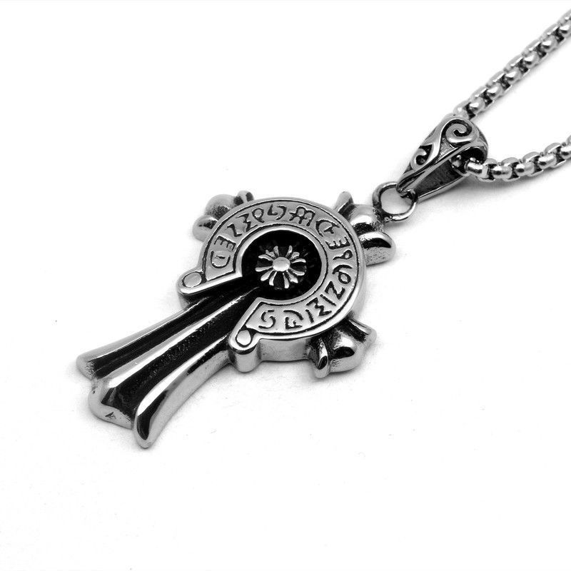 Підвіска хрестик чоловічий chrome hearts