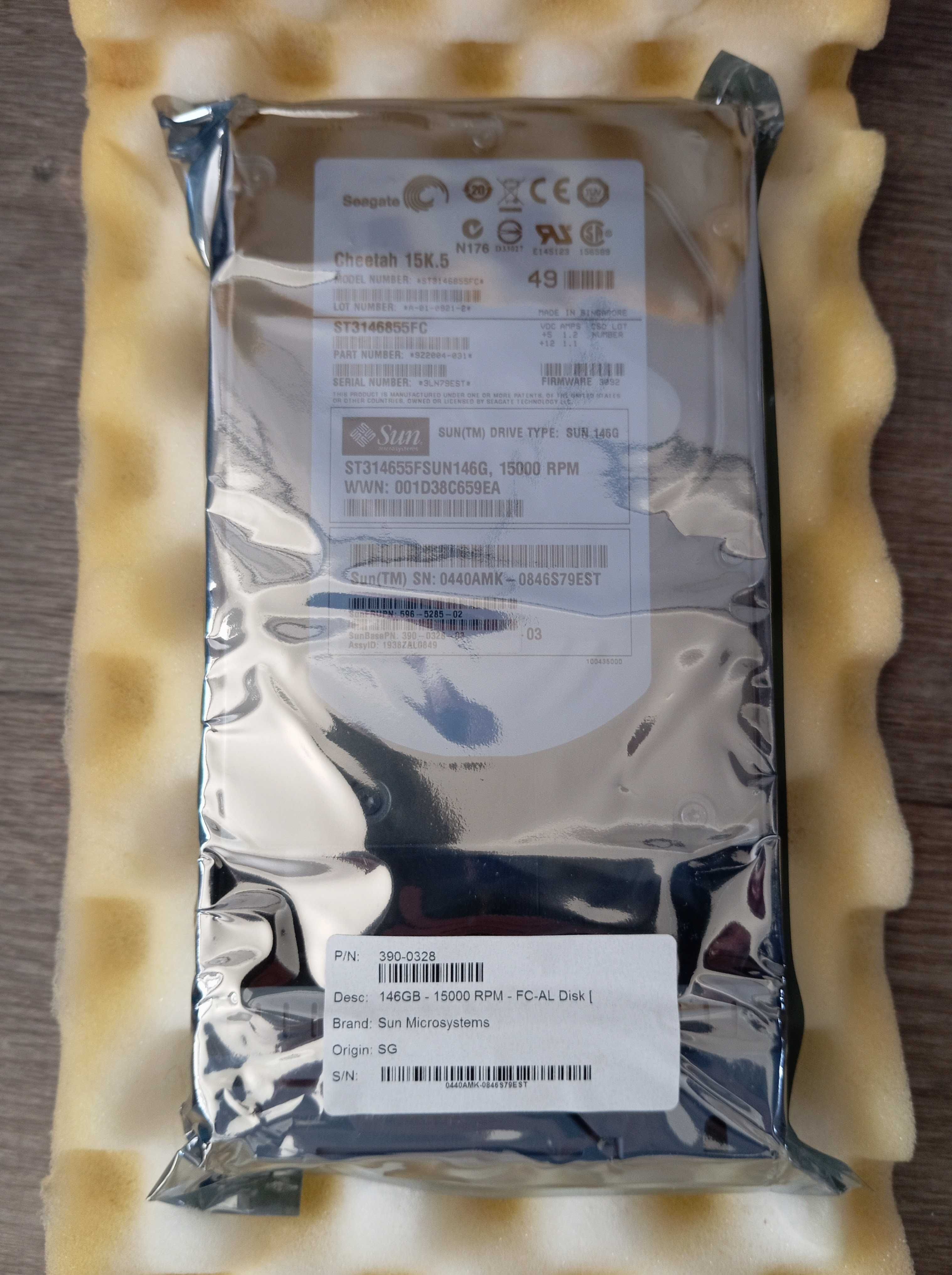 Жорсткий диск Sun 390-0328 146GB 15K 3.5" FC