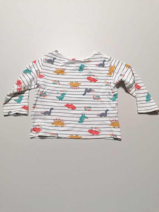 Pijama às Riscas com Dinossauros de Bebé
