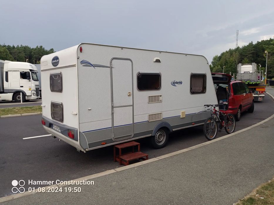 Caravelair Antares Luxe  Lekka 850kg, 5 osób, klimatyzacja, telewizor z dvd, przedsionek