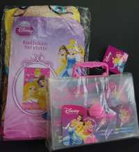 Disney 3 księżniczki zestaw teczka z przyborami + ręcznik kąpielowy  1