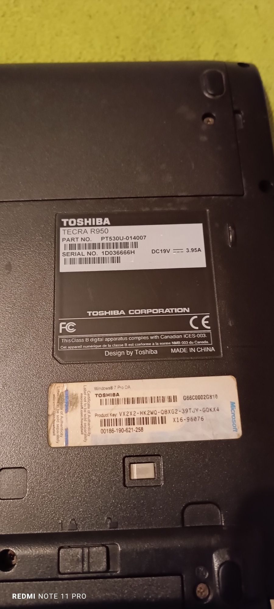 Toshiba Tecra R950