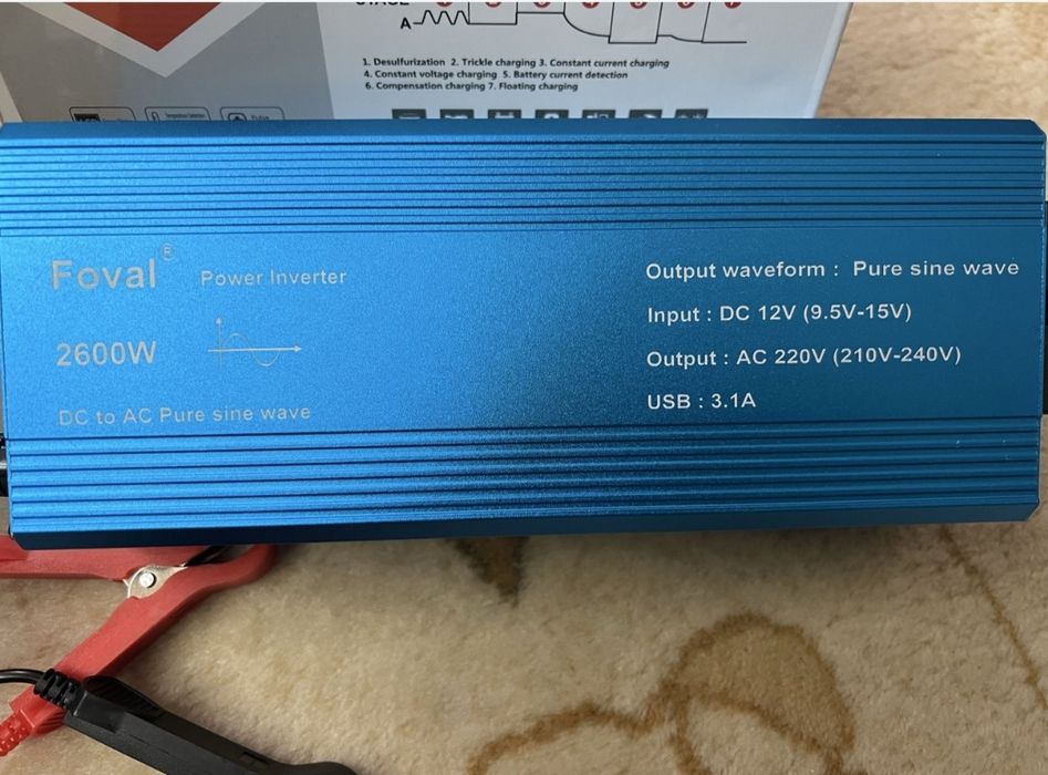 Готовая система ИБП ДЖБ бесприбойник акумулятор инвертор и зарядка