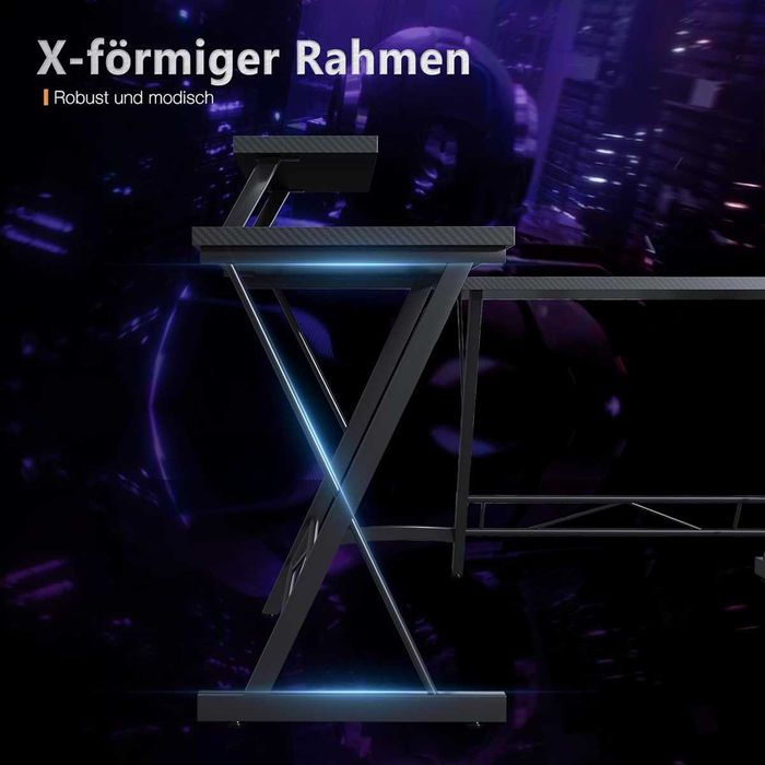 Nowe biurko gamingowe / stół / blat / stolik / 167x120cm / ODK !A2344!