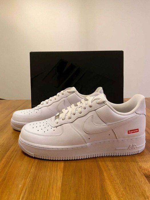 Buty Trampki Nike Air Force 1 Supreme Biały Nowy Roz.44,5