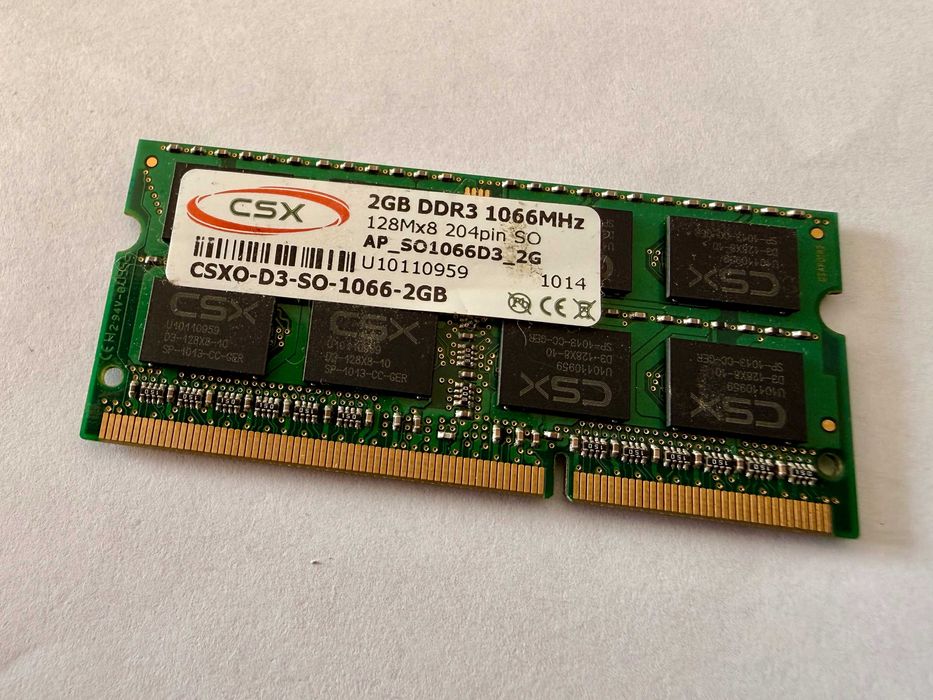 Pamięć RAM CSX 2GB DDR3 1066MHz SO-DIMM do laptopa