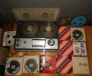 Magnetofon Szpulowy UNITRA ZK 140 + Taśmy Szpulowe Stilon PRL Vintage
