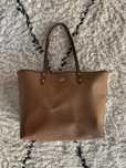 Mala Coach estilo tote em bege