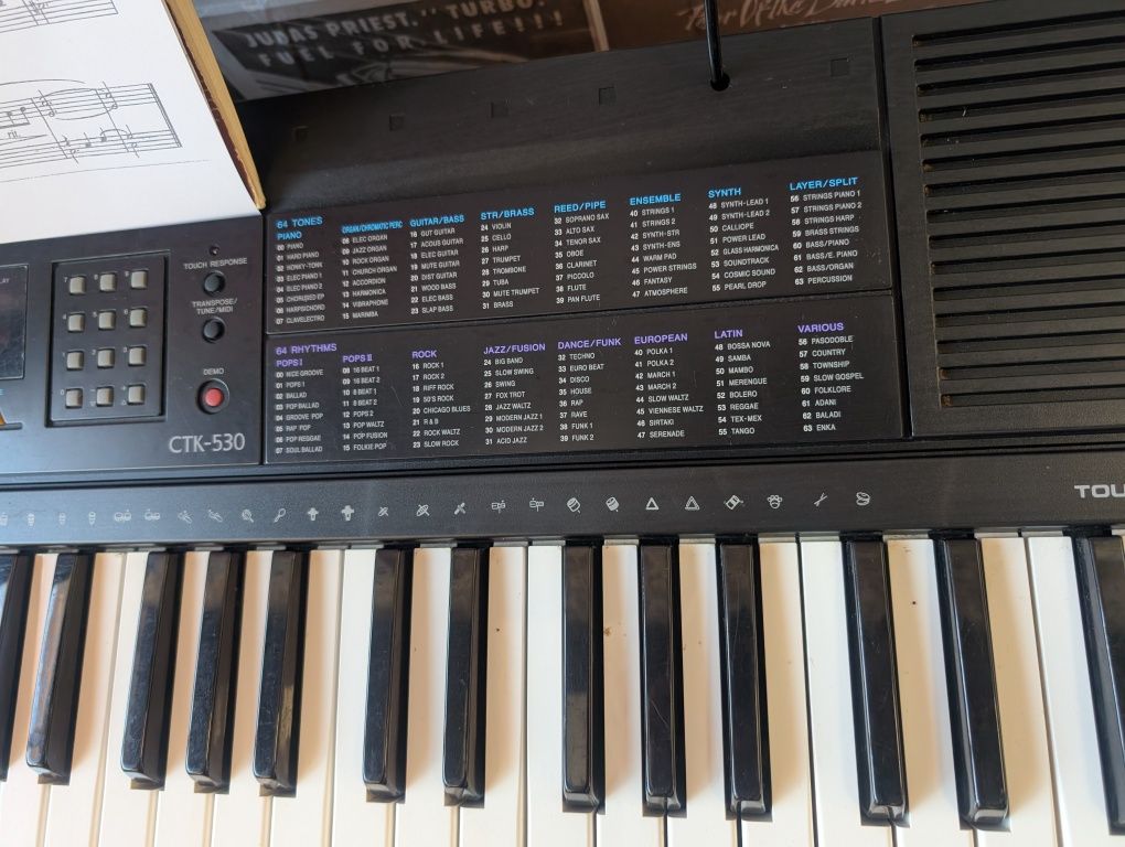 Keyboard Casio CTK-530 dynamiczna klawiatura organy pianino syntezator
