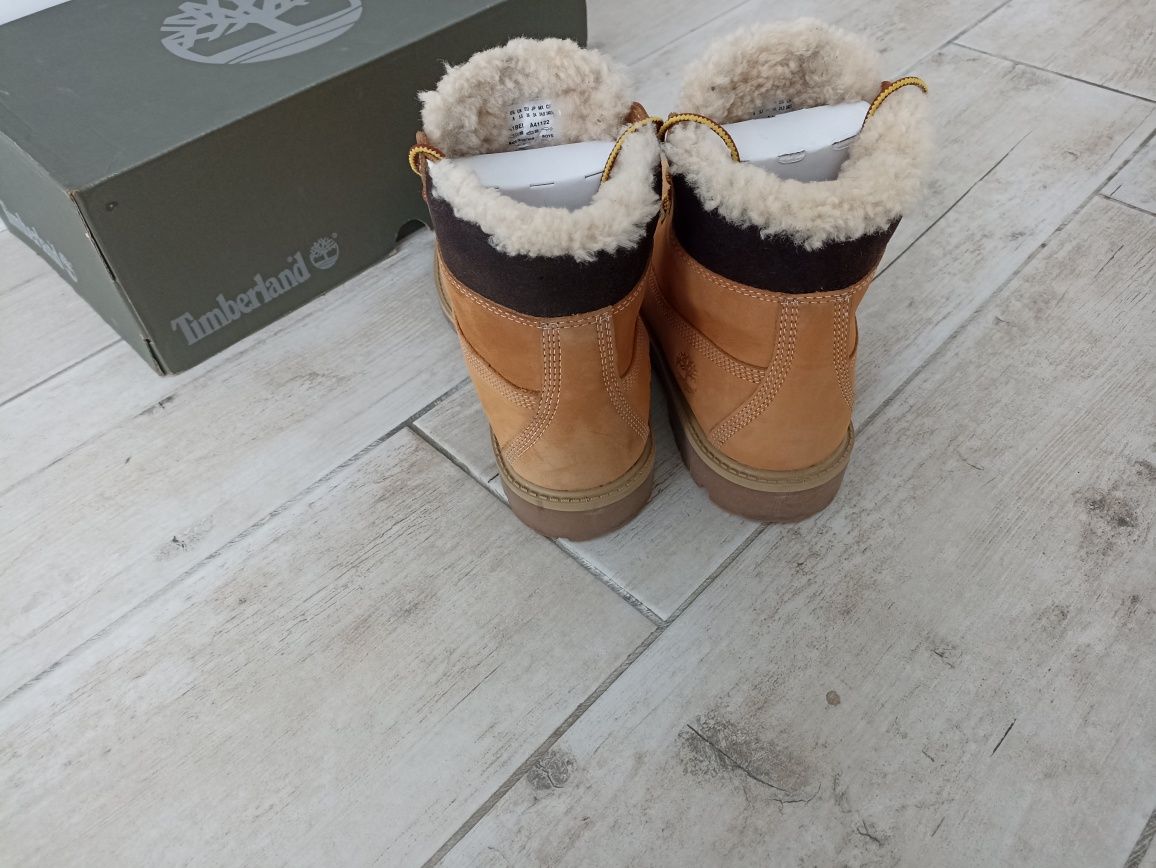Черевики Timberland Premium Waterproof 6inch (24см) Зимові (вовна)