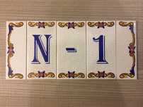 Azulejo Numero Porta 1
