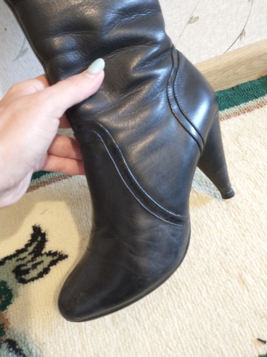 Зимние сапоги (ботфорты) на меху Braska