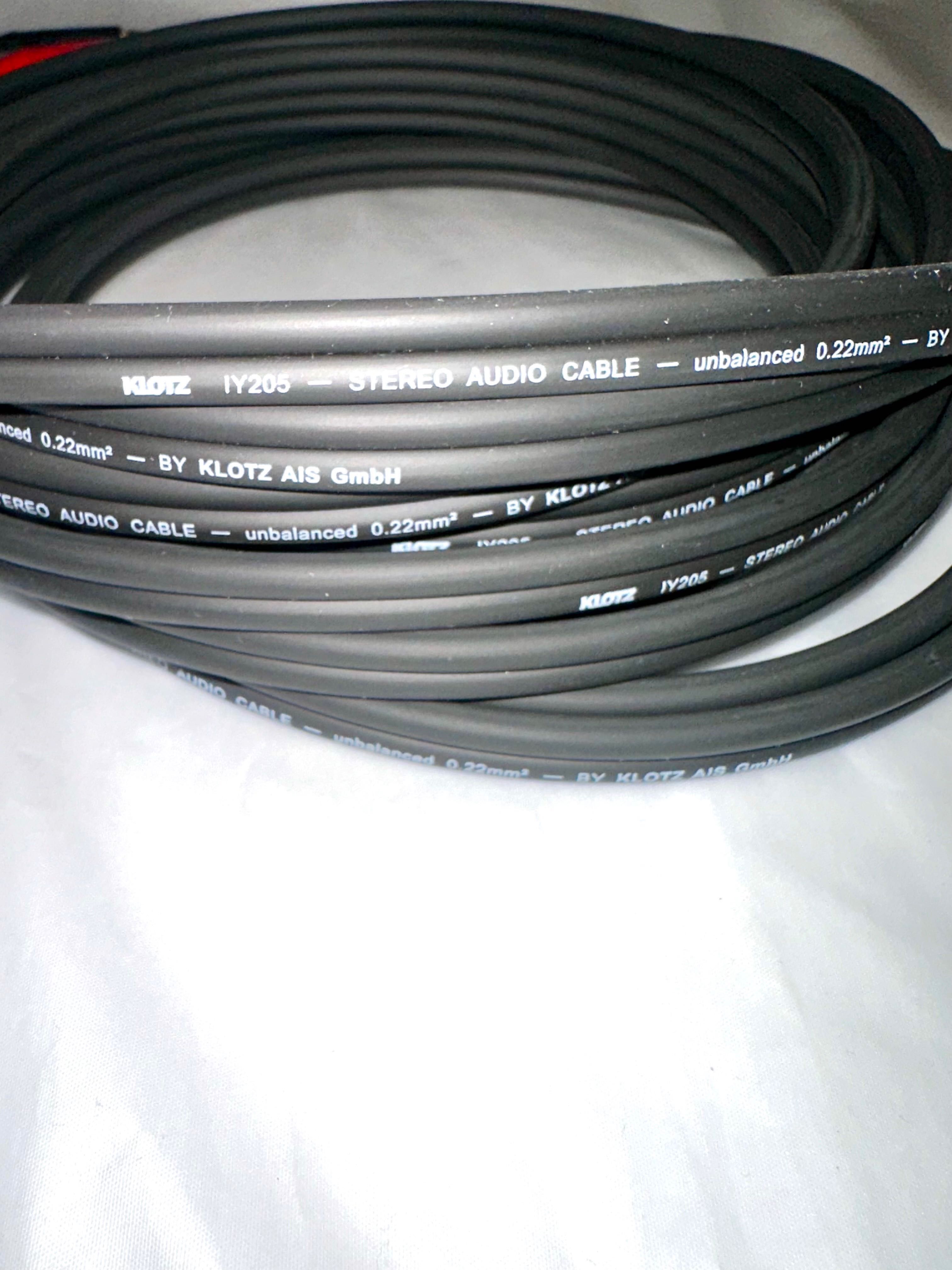 Kabel RCA Klotz 6 metr x2