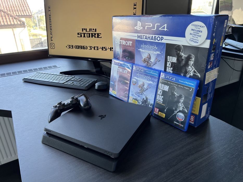 Sony PlayStation Slim  + БАГАТО ІГОР гарантія 12 місяців !