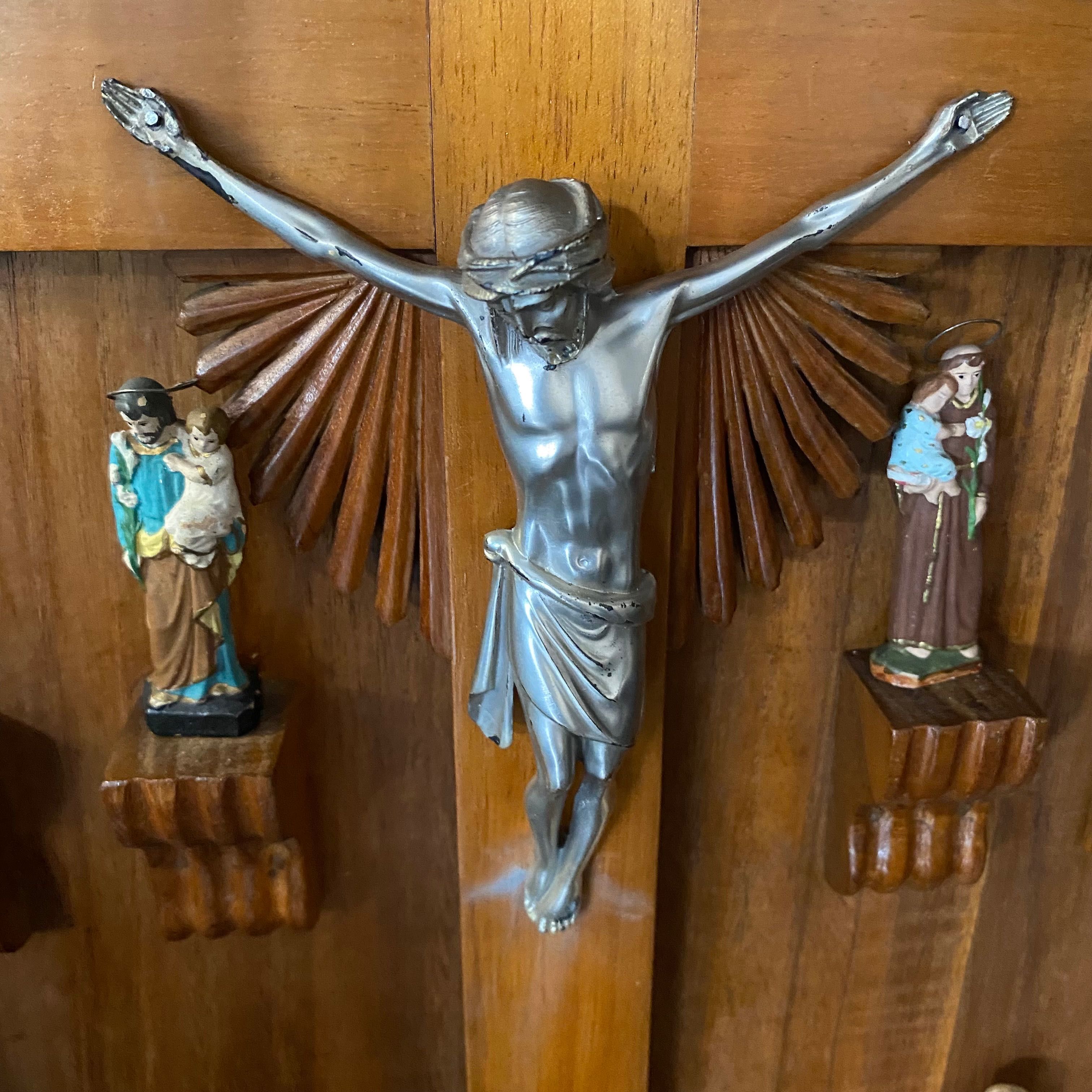 Oratório Vitrine Madeira Antigo Século XIX