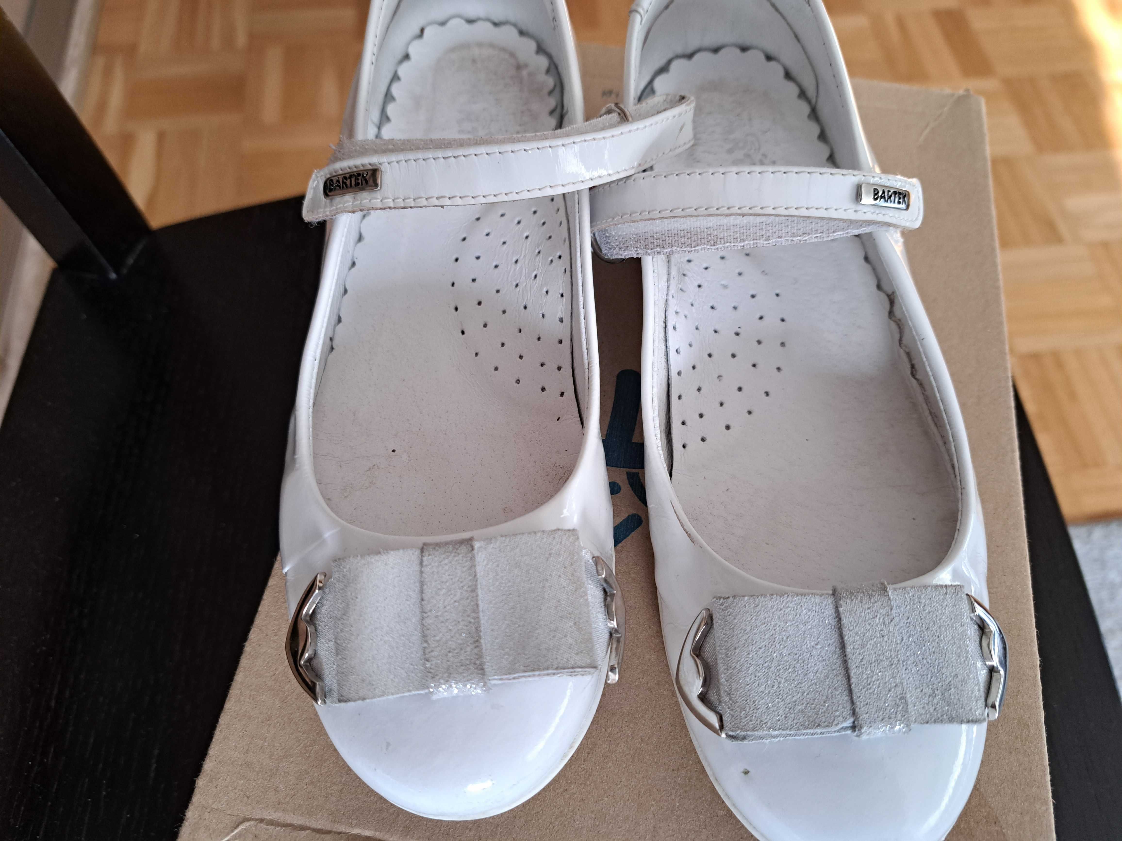 Buty Bartek r 33 skórzane białe