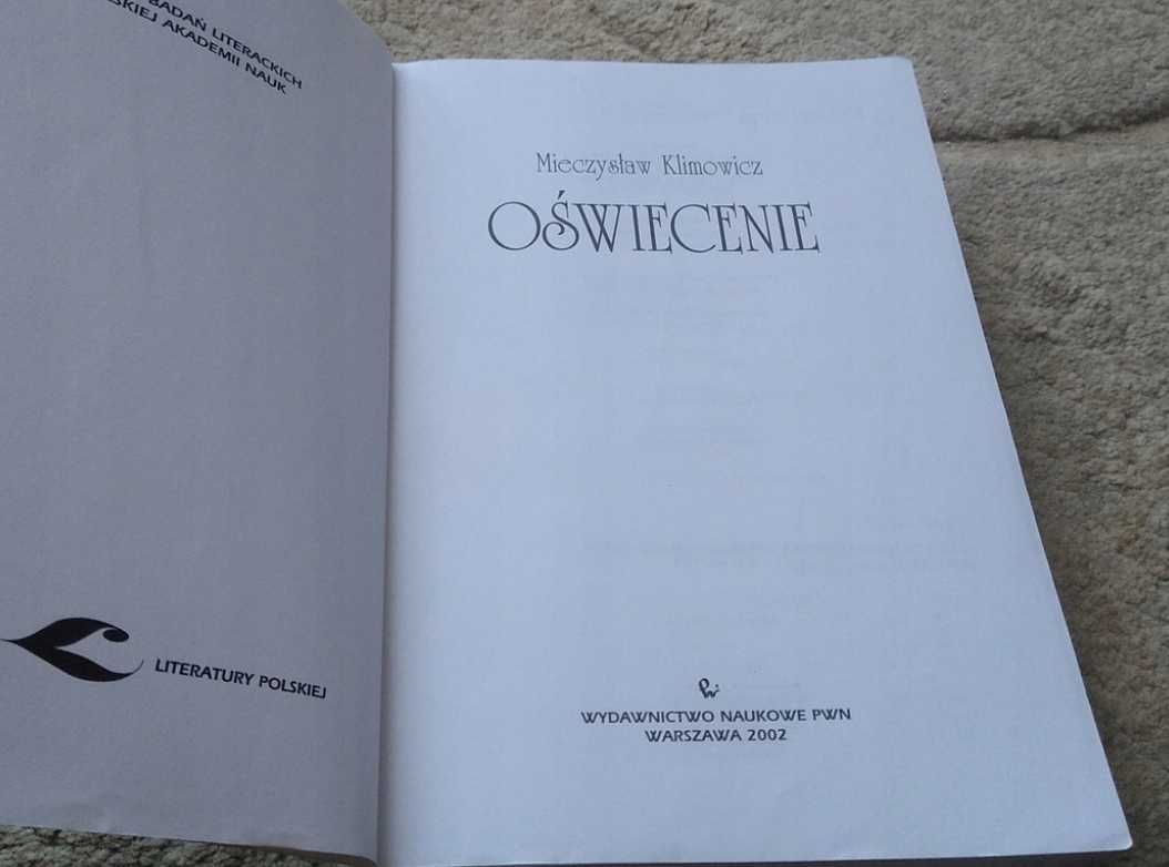 Oświecenie / Mieczysław Klimowicz wyd 9 2002