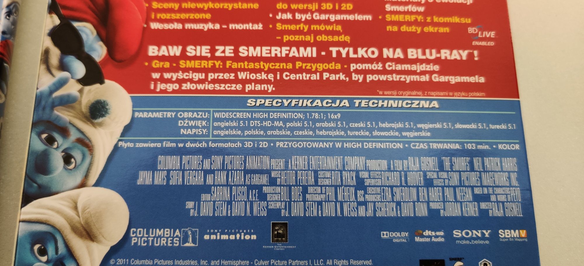 Smerfy 3D oraz 2D w kolekcjonerskim wydaniu Blu-ray z dubbingiem