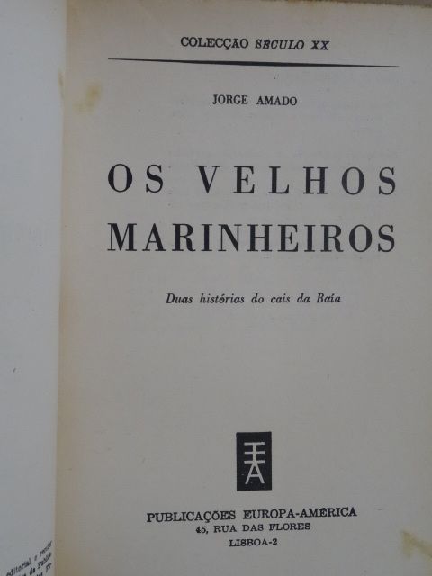 Os Velhos Marinheiros de Jorge Amado