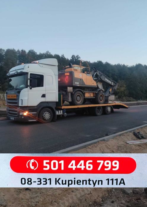 USŁUGI TRANSPORTOWE do 17 ton auta, maszyny rolnicze, sprzęt budowlany