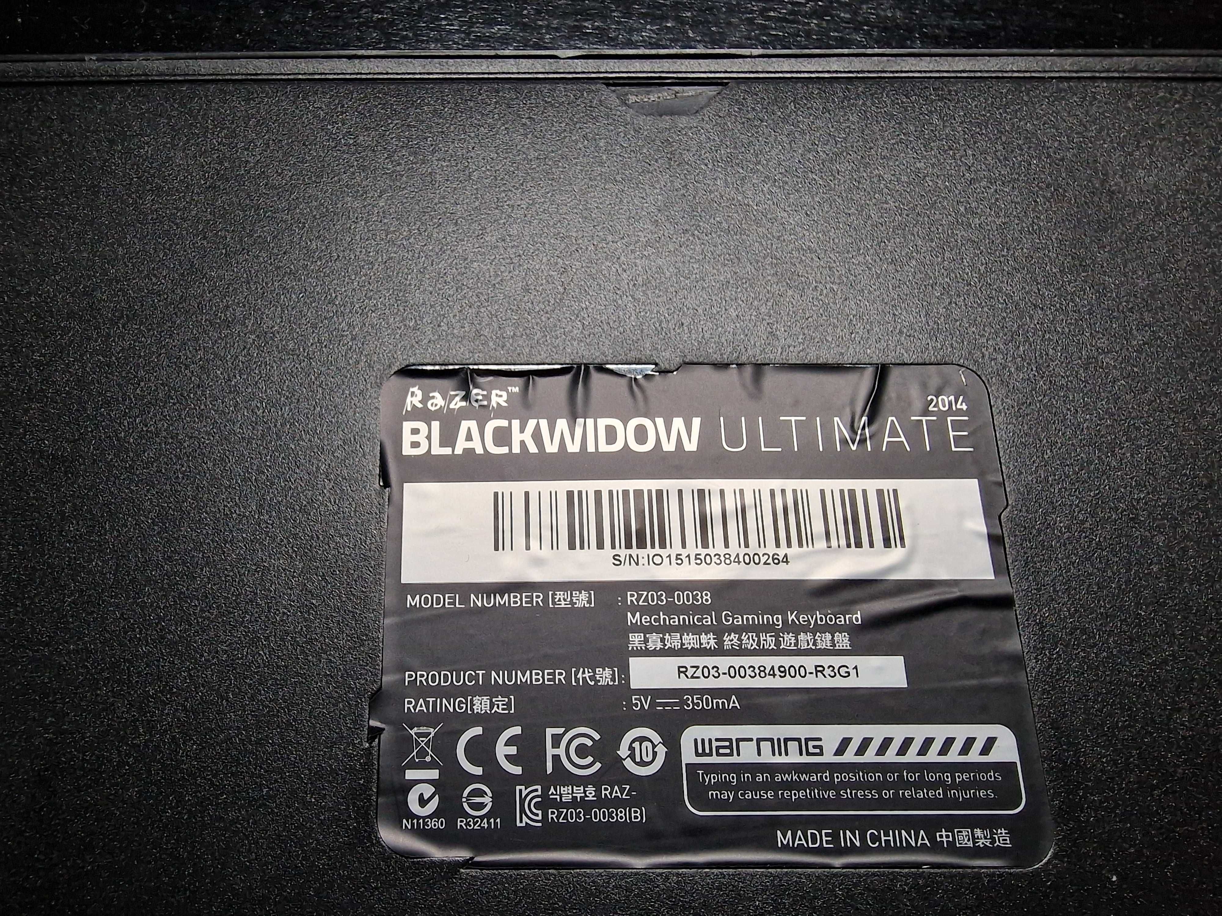 Klawiatura mechaniczna RAZER BlackWidow Ultimate 2014