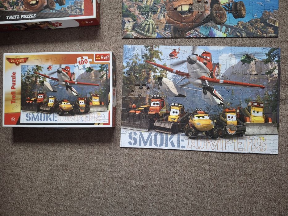 Пазли Trefl тачки сирник машинки 5+ 6 наборів